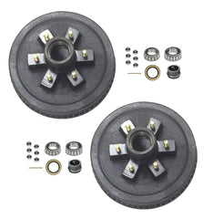 12" X 2" Trailer Brake Hub Drum 6 on 5.5" 6000 lbs Axle 6 on 5 1/2" - 2pcs