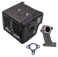 Muffler with Manifold and Free Gasket Compatible with Honda GX340 11HP GX390 13HP Engines