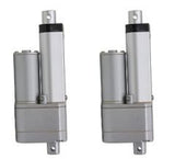 2 Linear Actuators 4" Inch Stroke 225 Pound Max Lift 12 24 Volt DC Heavy Duty - AE-Power