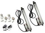 2 Heavy Duty 12" Linear Actuator w/Tilt & Mounting Brackets 12V 200lbs Max Pair - AE-Power