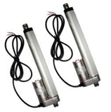Set of 2 Heavy Duty 24" Linear Actuator Stroke 12 Volt DC 200 Pound Max Lift