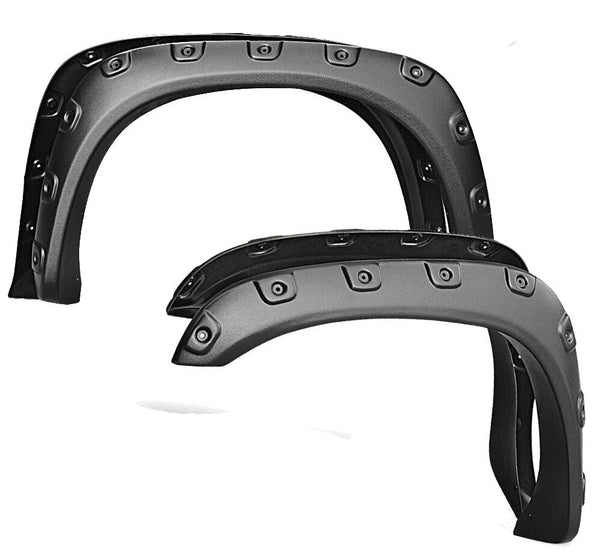 Pocket Style Rivet Fender Flares Wheel Cover Black for 10-17 Dodge RAM 2500 3500 for sale online