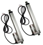 2 Heavy Duty 8" inch Linear Actuator Stroke 200 Pound Max Lift 12 24 Volt DC Set - AE-Power