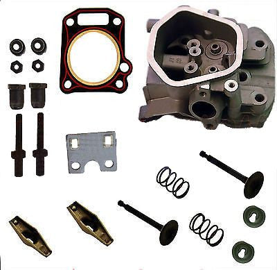Honda GX160 5.5HP CYLINDER HEAD VALVES & SPRINGS GUIDE PLATE FREE HEAD GASKET
