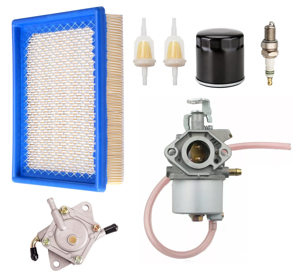 Gas Golf Cart Tune-Up Kit Compatible with Club Car DS Models 1992 & Up Carburetor Air Oil Inline Filter Fuel Pump