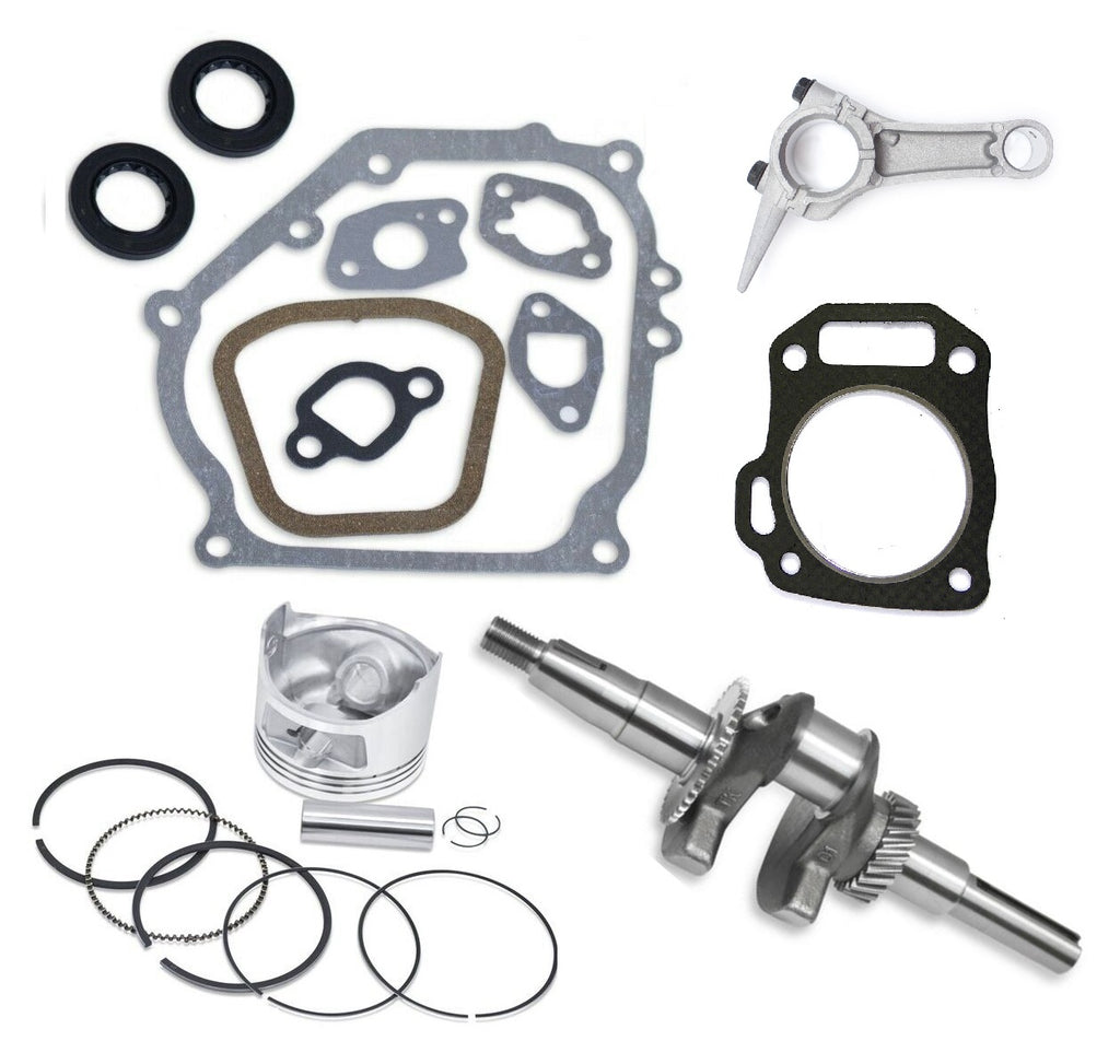 Gasket Set, Crankshaft, Piston Kit, Connecting Rod Fits Honda GX160 5.5HP Engines