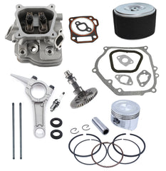 Cylinder Head Connecting Rod Rocker Arms Camshaft Gasket Kit Compatible with Honda GX160 5.5HP