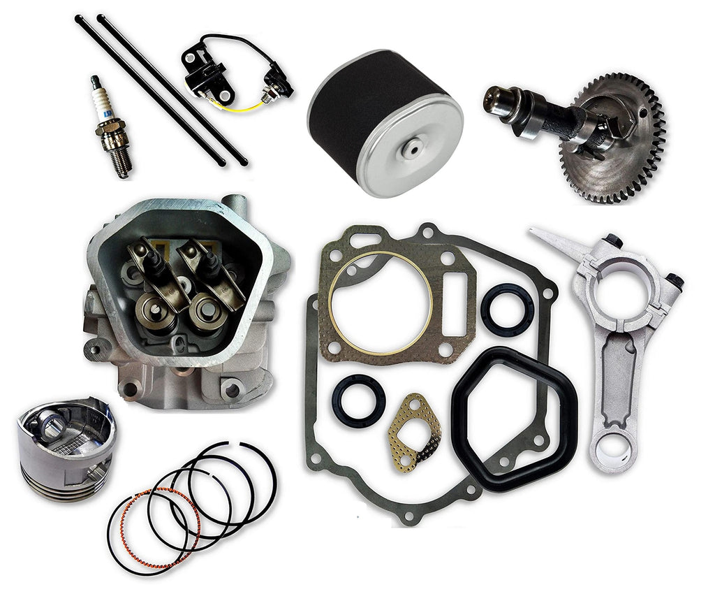 Piston Kit Air Filter Connecting Rod Cylinder Head Rocker Arms Compatible with Honda GX390 13HP