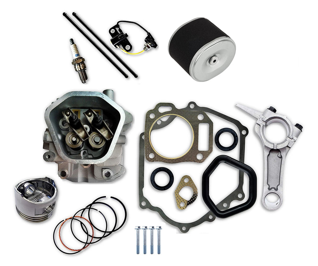 Connecting Rod Piston Kit Air Filter Cylinder Head Rocker Arms fits Honda GX340 11HP