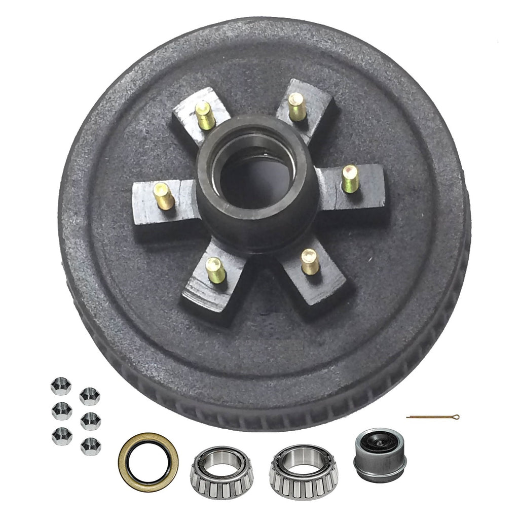 12" X 2" Trailer Brake Hub Drum 6 on 5.5" 6000 lbs Axle 6 on 5 1/2" - 1pc