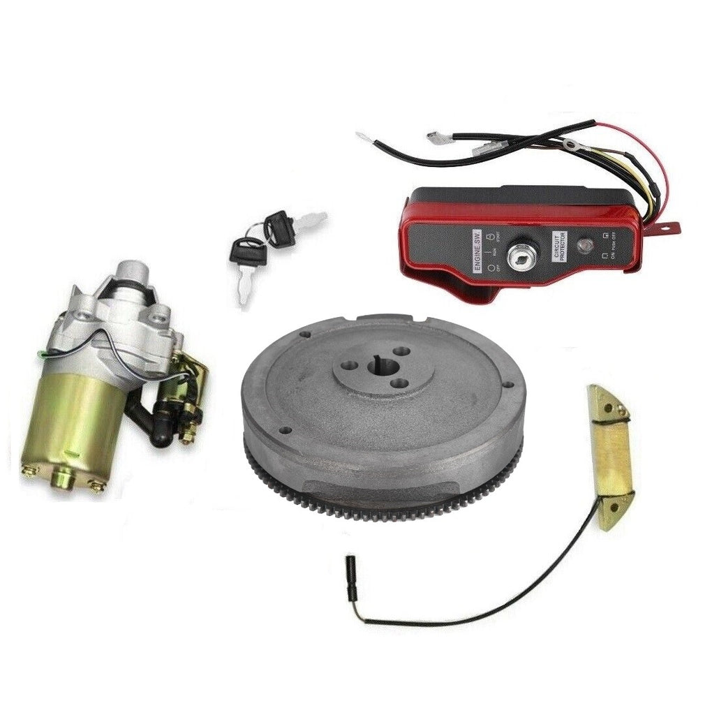 New Honda GX270 9HP Electric Start Kit Starter Motor & Solenoid On/Off Switch