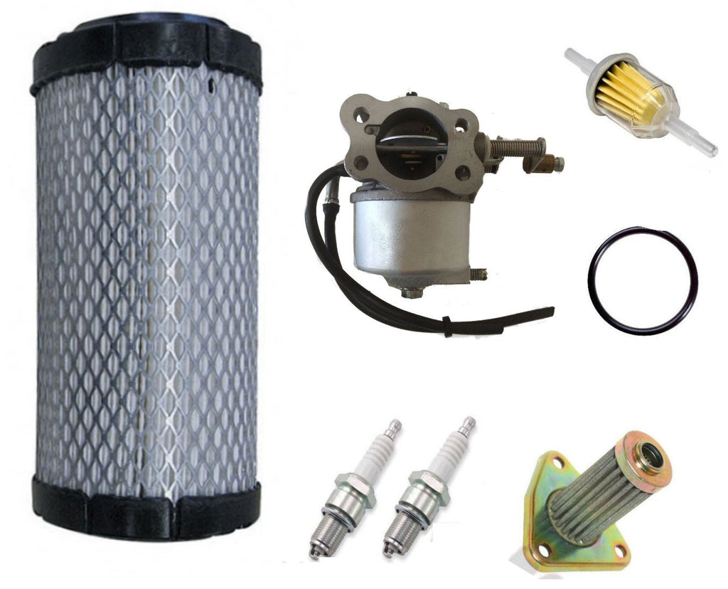 EZGO TXT ST350 Gas Golf Cart Tune Up Kit 96-up Carburetor Filters Spark Plug