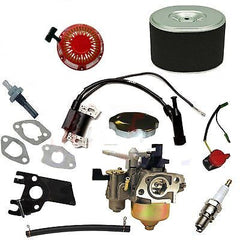 NEW HONDA GX160 RECOIL CARBURETOR IGNITION COIL SPARK PLUG AIR FILTER GAS CAP