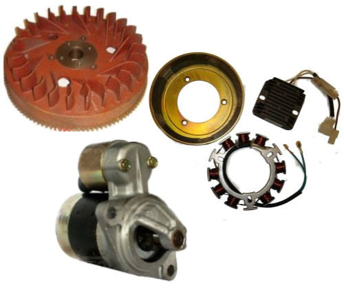 New 178 L70 Electric Starter Kit for Yanmar Inc. Starter Motor & Charging System