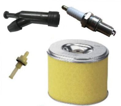 Honda GX160 Service Kit Spark Plug Air Filter Spark Plug Cap Fuel Petcock 5.5hp