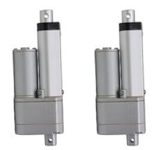 2 Linear Actuators 4" Inch Stroke 225 Pound Max Lift 12 24 Volt DC Heavy Duty