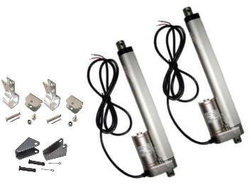 2 Linear Actuator 6" inch w/Tilt  & Mounting Brackets Heavy Duty 12V 225lbs Max