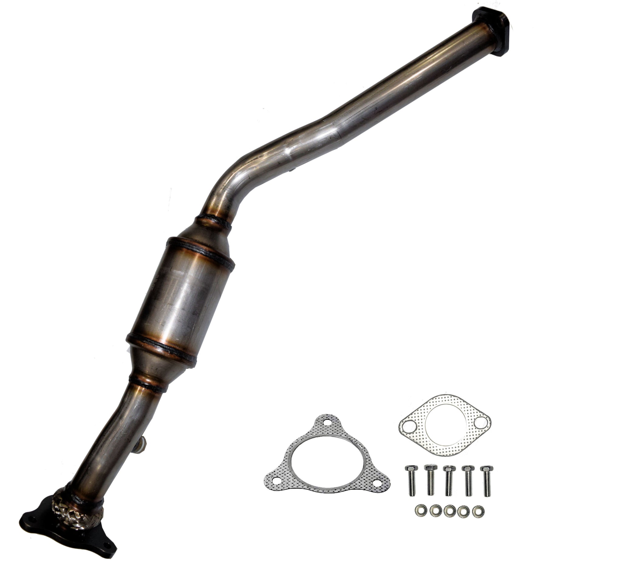 Catalytic Converter Exhaust Rear Eng Y Pipe With Flex For 03-07 Nissan – Medallion Auto Center Catalytic Converter Exhaust Rear Eng Y Pipe With Flex For 03-07 Nissan – Medallion Auto Center