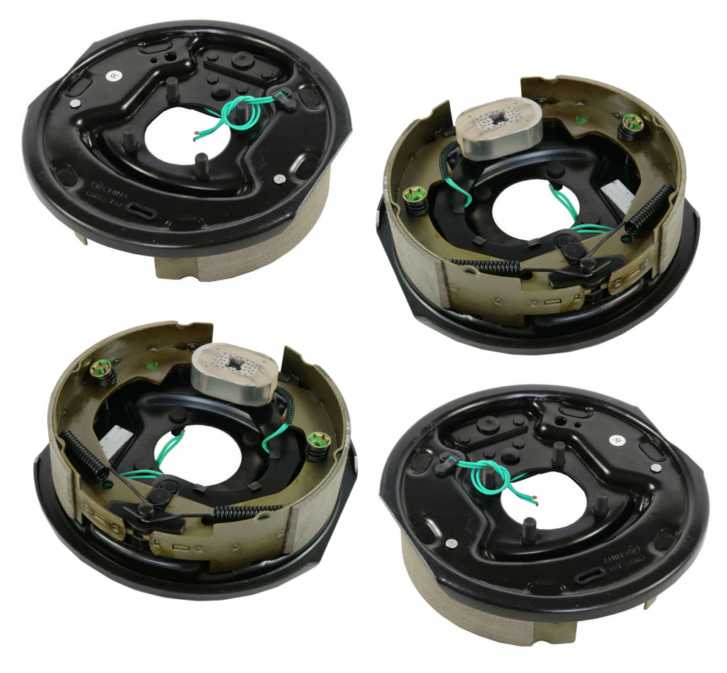 NEW 4pc 10" x 2.25 Electric Trailer Brake Assembly 2 1/4" Right x2 Left x2