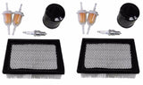 2 Club Car DS Golf Cart Tune-Up Kits 1992 & Up Air Oil Inline Fuel Filters NEW - AE-Power