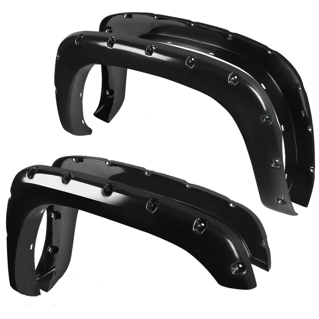 Pocket Fender Flares Fit Chevy Silverado/GMC Sierra 1500 1999-2006 Textured