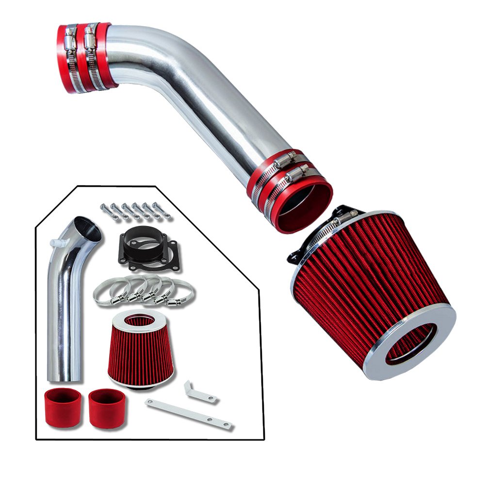 Ram Air Intake Kit with Red Filter For 03-06 Infiniti G35 3.5L V6 Coupe/Sedan