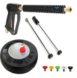 15in Pressure Washer Surface Cleaner Spray Gun Wand / Lance & Tips Deck Driveway - AE-Power