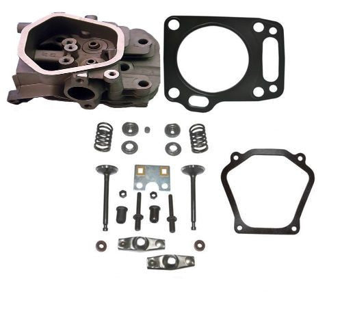 Honda GX160 GX200 Cylinder Head Valves & Springs Guide Plate Free Head Gasket