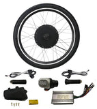 48V 1000W Electric Bicycle Motor Conversion Kit 26" Ebike Cycling Rear Wheel Hub
