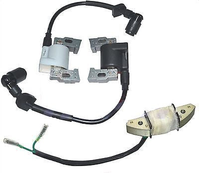 Set of 2 Ignition Coils Left and Right and Stator Charging Coil FITS Honda GX620