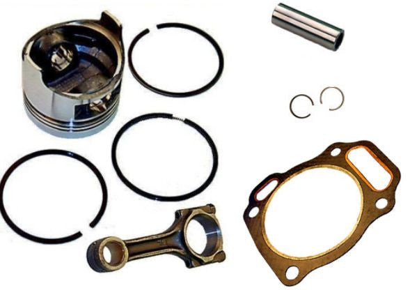 Honda GXV160 5.5HP Piston and Rings Pin Clips Connecting Rod FREE Head Gasket