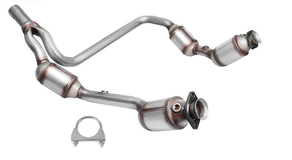 New Catalytic Converter Y-Pipe For 07-09 Jeep Wrangler 3.8L Engine W/02 Sensors