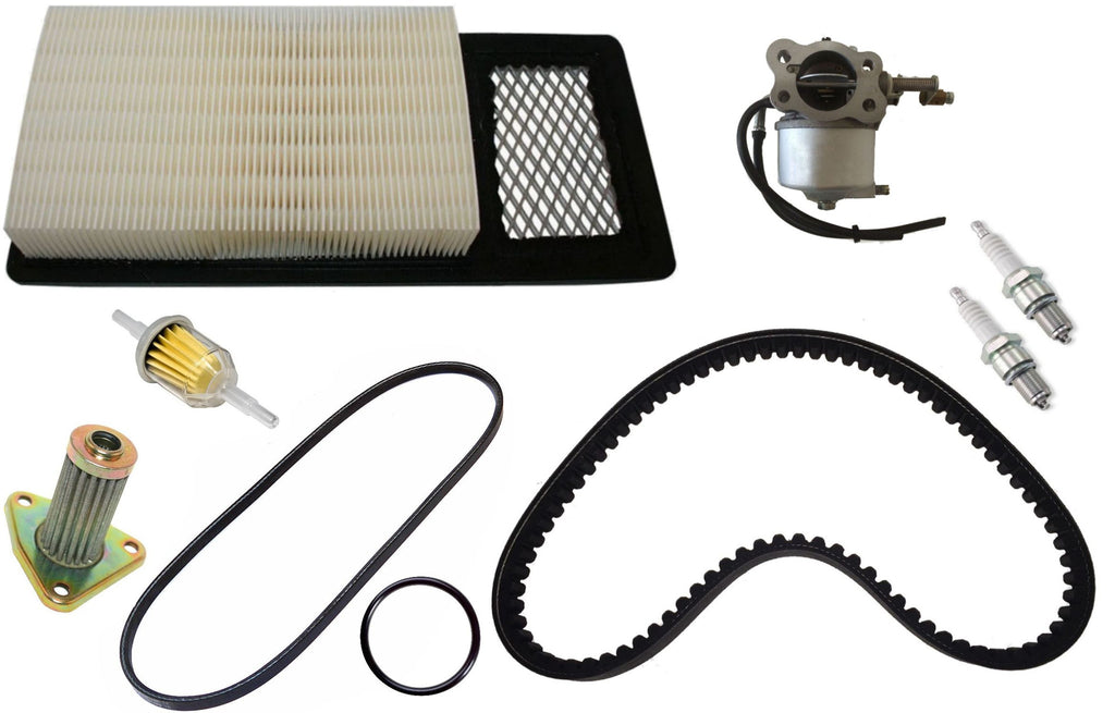 4 Cycle Gas Golf Cart Tune Up Kit Medalist E-Z-GO TXT Carburetor Filters Drive Starter Belt