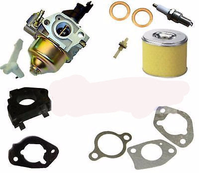 Honda GX200 Carburetor Gaskets Air Filter Spark Plug Petcock Spacer For 6.5HP