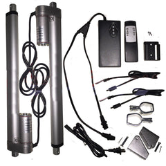 2 Linear Actuators 14" inch Stroke 12V 110V Power Supply With Remote Bracket Set - AE-Power