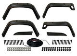 For 97-06 Jeep Wrangler TJ 6" Wide Pocket Style Textured Fender Flares 6PC Set