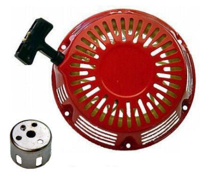 Fits Honda GX270 Recoil Starter Red Cover Pull Rope W/ Free Hub Engine Generator