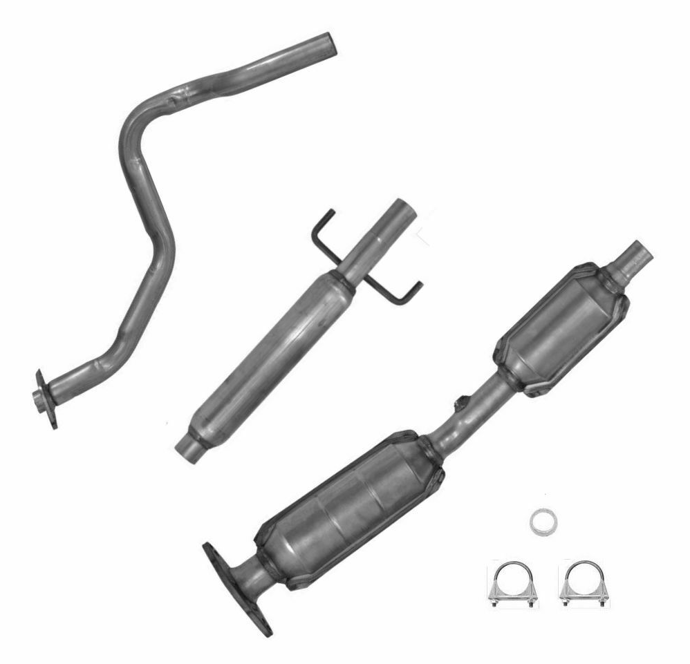 New 3 Piece Direct Fit Rear Catalytic Converter For 2004-2009 Toyota Prius 1.5L