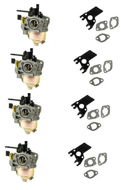 New 4 Pack GX200 Honda Adjustable Carburetor With Free Gaskets & Insulator