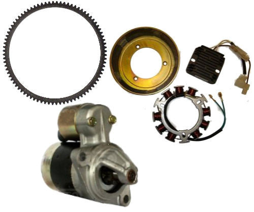 Electric Starter Kit Fits Yanmar & Chinese Engine 186 10HP L100 Fits Water Pump