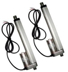Linear Actuators Heavy Duty 6" Inch Stroke 225 Pound Max Lift 12 24 Volt Dc Set