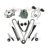 Timing Chain Kit Solenoid Valve Water Oil Pump VVT For 04-08 Ford Lincoln 5.4L with Timing Chain Gasket Set